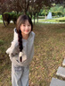 魯雅爾韓版潮流連帽衛(wèi)衣女早秋季寬松開衫上衣小個子重磅設(shè)計感休閑外套 灰色 L 曬單實拍圖
