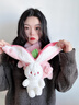 變身兔可愛公仔草莓兔子玩偶毛絨玩具女孩生日3到6歲六一兒童禮物 草莓變身兔 【18厘米】 曬單實拍圖