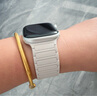 碼仕適用蘋果手表表帶apple watch磁吸硅膠ultra2/iwatch s10/9/8/7/6/5/4/SE 星光色38/40/41/42mm  曬單實(shí)拍圖