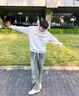 大力水手美式高街牛仔褲男士春秋款寬松直筒復(fù)古休閑彎刀褲子 DK59懷舊XL 曬單實(shí)拍圖