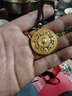 周六福八寶羅盤(pán)古法黃金吊墜男女款生日禮物計價(jià)A0413186黑繩約16.3g 曬單實(shí)拍圖