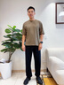 貴之步男士休閑皮鞋時尚鏤空休閑鞋透氣百搭鞋子男 G507 黑色  43  曬單實拍圖