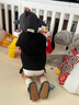 小茸嬰兒鞋子0-1-3歲學(xué)步鞋企鵝 男女寶童鞋春秋冬軟底室內運動(dòng)地板鞋 深灰色 12.5 適合腳長(cháng)11-11.5cm 曬單實(shí)拍圖