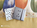 飛利浦（PHILIPS）開(kāi)關(guān)插座家用恒曦86型空調(diào)一開(kāi)雙控網(wǎng)絡(luò)面板深灰色 一開(kāi)單控五孔 插座 曬單實(shí)拍圖