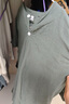 左斯客亞麻男裝短袖T恤夏季圓領(lǐng)男士棉麻體恤衫寬松麻料薄款上衣 888軍綠色 4XL 曬單實拍圖