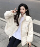 左別初中生羽絨服厚女14-16歲甜美2025冬季高中大童13-15歲 粉色 M 100-115斤 曬單實拍圖