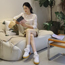 彪馬（PUMA）【德訓(xùn)鞋】復(fù)古魔術(shù)貼鞋舌T頭鞋女子休閑鞋PALERMO401679 灰色-黑色-03 38 曬單實(shí)拍圖