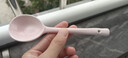 【?爆款】蝴蝶結少女心陶瓷碗勺釉下彩高顏值餐具飯碗甜品碗 1碗1勺（粉色蝴蝶結） 曬單實(shí)拍圖