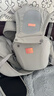 抱抱熊嬰兒豎抱腰凳背帶輕便四季0-36個(gè)月外出抱娃神器V26升級款-霧灰 曬單實(shí)拍圖