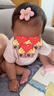 H&M童裝男嬰女嬰連身衣3件裝2025秋季新款信封領(lǐng)哈衣爬服1265827 粉色/花卉 90cm 48 (12-18M) 曬單實拍圖