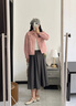 clotho Rennie品牌女裝牛仔外套女2025春秋新款小個子顯瘦百搭洋氣減齡復(fù)古上衣 櫻花粉色 M 曬單實拍圖