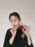 QBILY 玫瑰花發(fā)簪 新中式結(jié)婚流蘇發(fā)簪高級感古風(fēng)漢服頭飾馬面裙簪子 玫瑰花流蘇簪子 曬單實(shí)拍圖