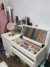 花王實(shí)木梳妝臺(tái)收納柜現(xiàn)代簡(jiǎn)約臥室翻蓋帶鏡子書桌化妝桌一體Z09#1m 曬單實(shí)拍圖