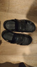 紅蜻蜓羅馬涼鞋夏季新款男鞋兩穿戶(hù)外男士沙灘鞋包頭拖鞋WTT25036 黑色 39 曬單實(shí)拍圖