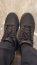 斯凱奇（Skechers）男鞋夏季2025新款輕便透氣跑步鞋軟底網(wǎng)面鞋休閑鞋黑色運動鞋男 BBK/黑武士 42.5 曬單實拍圖