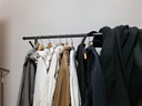 京東京造臥室陽(yáng)臺掛衣架可移動(dòng)落地晾衣架室內掛衣服1.3米火山灰 曬單實(shí)拍圖