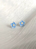 COISE925銀耳釘女藍色山茶花耳飾時尚銀飾ins風(fēng)耳環(huán)送女友生日禮物 精美玫瑰禮盒-請勿單拍 曬單實拍圖