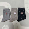 橙絨襪子女士中筒襪春秋季抑菌防臭棉襪日系波點(diǎn)卡通刺繡堆堆無(wú)骨長(cháng)襪燕麥+咖色+淺藍+淺灰+深灰均碼 【36-40碼/無(wú)骨縫頭/可堆可直】 曬單實(shí)拍圖