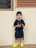 泰蘭尼斯kids初秋女童包頭防踢運動(dòng)鞋男童幼兒園鞋休閑鞋黃色27 曬單實(shí)拍圖