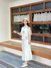 康莉羊皮瑪麗珍鞋女2025年春季新款低跟褶皺復(fù)古圓頭芭蕾單鞋鞋子 奶油白 36 (230mm) 曬單實(shí)拍圖