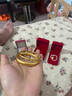 中國黃金（CHINA GOLD）黃金手鐲蓮花泥鰍背手鐲足金999心經(jīng)素圈手鐲送老婆女友生日禮物 定制手鐲（其他克重） 曬單實(shí)拍圖