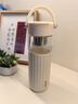 格米（germ）茶水分離玻璃杯女士高顏值花茶水杯辦公室泡茶杯禮物杯子500ML白 曬單實拍圖