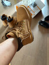添柏嵐（Timberland）靴子女戶外防水舒適透氣抓地耐穿踢不爛大黃靴8168R 小麥色 6 曬單實拍圖