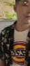 WASSUP HERMU官方花襯衫男女夏季沙灘度假夏威夷襯衣冰絲涼感休閑寬松短袖t恤 黑色 2XL （推薦145-165斤） 曬單實拍圖