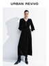 UR秋季新款女裝法式氣質(zhì)赫本風(fēng)顯瘦長(cháng)袖連衣裙UYV740012 黑色 XL 曬單實(shí)拍圖