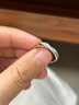 ALLOVE情侶戒指一對男女款求婚對戒銀戒七夕情人節(jié)禮物送女朋友老婆生日 曬單實(shí)拍圖