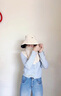 Charm Kendo防曬帽子女夏季大檐防護遮臉面罩漁夫帽戶(hù)外防紫外線(xiàn)采茶帽子 米白 實(shí)用生日禮物送女朋友老婆 曬單實(shí)拍圖