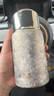 希諾（HEENOOR）純鈦保溫杯茶水分離男女士車載泡茶杯高端辦公室燜茶壺大容量水杯 銀月白290ml禮盒裝 曬單實拍圖