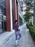 百思絨大碼微胖mm健身瑜伽服套裝女春秋新款戶(hù)外晨跑步運動(dòng)服速干衣 曬單實(shí)拍圖