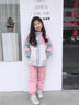 女童套裝春秋2025新款韓版兒童休閑運(yùn)動(dòng)服兩件套裝時(shí)髦洋氣中大童 粉色（外套+褲子） 140 曬單實(shí)拍圖