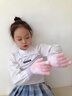 察今冬季可愛(ài)手套女小學(xué)生兔子針織五指防寒毛線(xiàn)加厚保暖兒童卡通手套 嫩黃 曬單實(shí)拍圖