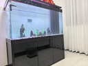 YEE大型龍魚缸水族箱底濾超白玻璃地柜客廳魚缸帶柜子一體缸自循環(huán) 黑拉絲【升級觸控智屏】1.5m×60cm×85cm 曬單實拍圖