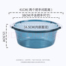 CHAHUA茶花 抗菌塑料盆25.5cm1只裝洗臉盆子?jì)雰簝和磧?nèi)褲洗腳盆 藍(lán)色 曬單實(shí)拍圖