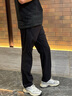 安踏（ANTA）大師腰型動(dòng)褲丨冰絲長(cháng)褲男秋新款透氣休閑褲運動(dòng)褲152527502 【大師腰】基礎黑 -3 XL (男180) 曬單實(shí)拍圖