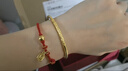 六福珠寶福滿(mǎn)傳家系列足金古法唐草紋黃金手鐲單只 計價(jià) A01G0028DS 52mm-13.14克(含工費1629元) 曬單實(shí)拍圖