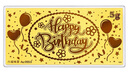 六福珠寶生日快樂(lè)金條金片足金黃金擺件 計(jì)價(jià)HNG80274A 約1.00克 曬單實(shí)拍圖