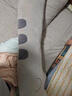 潔麗雅長條抱枕女生睡覺夾腿娃娃毛絨玩具可拆洗兒童抱睡玩偶兔貓象恐龍 灰色貓咪 130厘米 (獨立內(nèi)膽，可拆洗) 曬單實拍圖