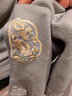 皮爾卡丹新中式媽媽秋裝外套針織兩件套上衣中老年女秋冬國(guó)風(fēng)毛衣時(shí)尚開衫 FQTSzNm 灰綠色 M  建議80-100斤 曬單實(shí)拍圖