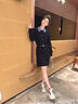 ZUOSAISI品牌小白鞋女厚底內(nèi)增高休閑鞋女2025秋季新品女鞋百搭鞋子女 米白拼藍(lán)-皮面單里 34 曬單實拍圖