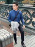 XJSGS官方國際正品牌男士高端休閑褲秋季商務(wù)彈力長(cháng)褲輕奢侈男裝西褲子 高檔藏青【名牌男士】 春秋款 32 建議【125-135斤二尺五】 曬單實(shí)拍圖