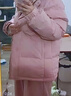 鴨鴨（YAYA）蓄熱短款羽絨服女2025年冬季新款時(shí)尚休閑寬松加厚保暖小個(gè)子外套 粉色 L (建議125-140斤) 曬單實(shí)拍圖
