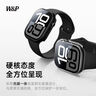 W&P適用蘋(píng)果手表保護殼appleiwatchS10保護套防摔鏤空晶透殼四角防護·黑色【S10·46MM】 曬單實(shí)拍圖