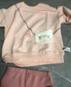戴維貝拉（DAVE＆BELLA）童裝女寶寶上衣長(zhǎng)褲套裝兒童衣服秋季新款小童兩件套女童衛(wèi)衣褲子 蜜桃粉【現(xiàn)貨】 90 cm（建議身高80-90cm） 曬單實(shí)拍圖