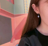 老鳳祥足銀耳釘女2025年新款耳環(huán)七夕情人節(jié)禮物女生高級(jí)感送女朋友實(shí)用 心中有你耳釘【藍(lán)鉆】 曬單實(shí)拍圖