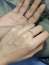 BOEAY海棠情侶戒指女款純銀對戒表白鐘久久求婚結婚戒指送女朋友送老婆 【免費刻字】海棠情侶對戒 曬單實(shí)拍圖