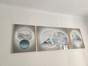 鈴桐客廳裝飾畫(huà)現代沙發(fā)背景墻掛畫(huà)大氣晶瓷畫(huà)三聯(lián)畫(huà)壁畫(huà)墻畫(huà) A 邊40*60中80*60PS款 曬單實(shí)拍圖